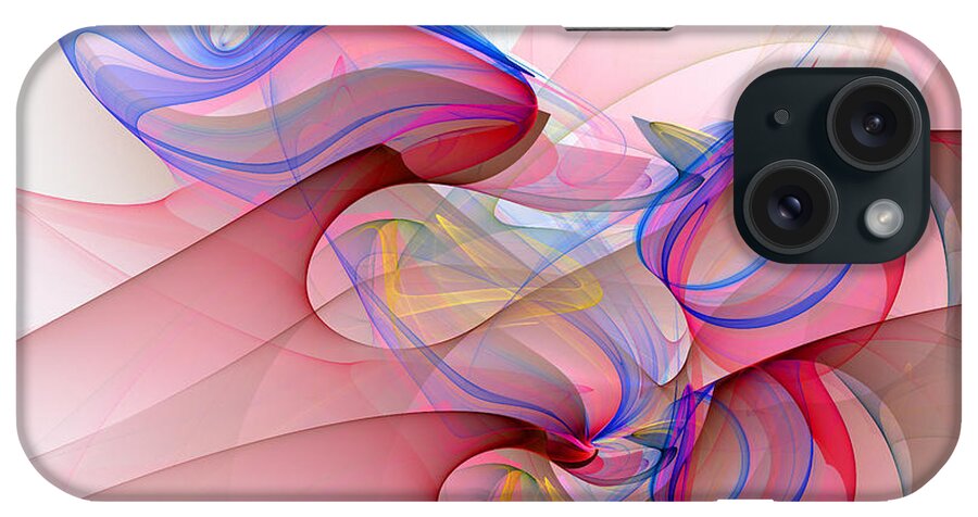Abstract Art iPhone Case featuring the digital art 1026 by Lar Matre