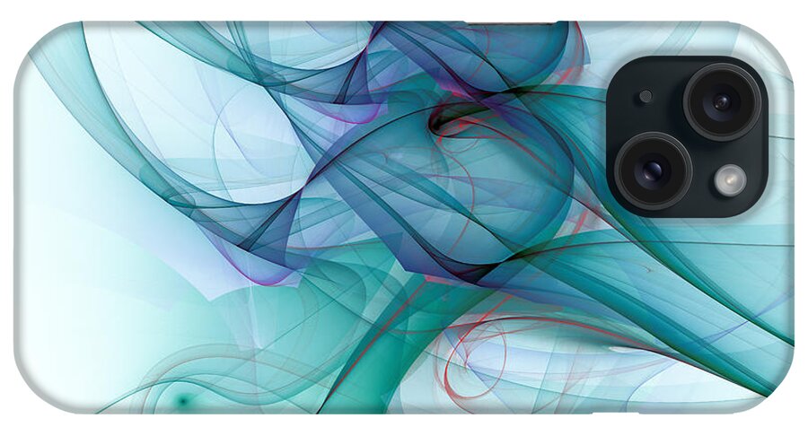 Abstract Art iPhone Case featuring the digital art 1045 by Lar Matre