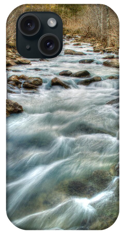 Arkansas iPhone Case featuring the photograph 1104-5570 Falling Water Creek by Randy Forrester