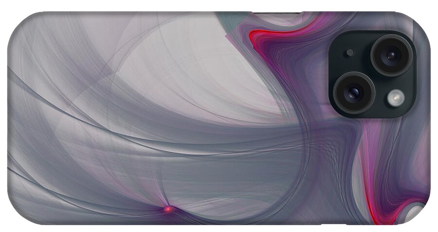 Abstract Art iPhone Case featuring the digital art 1107 by Lar Matre