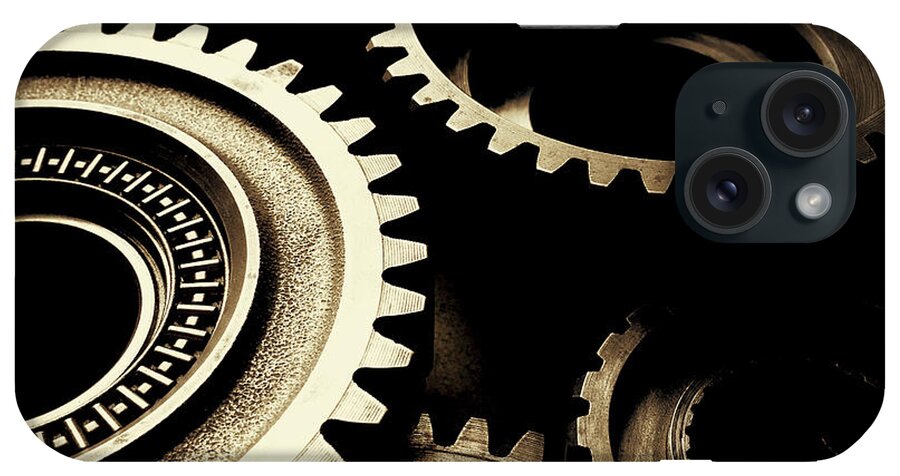 Gearing iPhone Case featuring the photograph Cogs No1 by Les Cunliffe