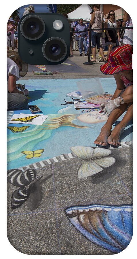 Florida iPhone Case featuring the photograph Lake Worth Street Painting Festival #14 by Debra and Dave Vanderlaan