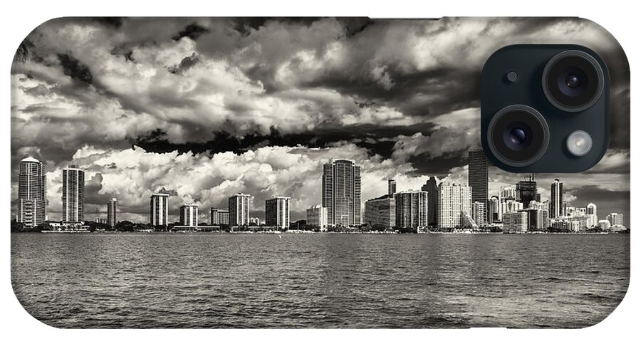 Architecture iPhone Case featuring the photograph Miami Skyline #16 by Raul Rodriguez