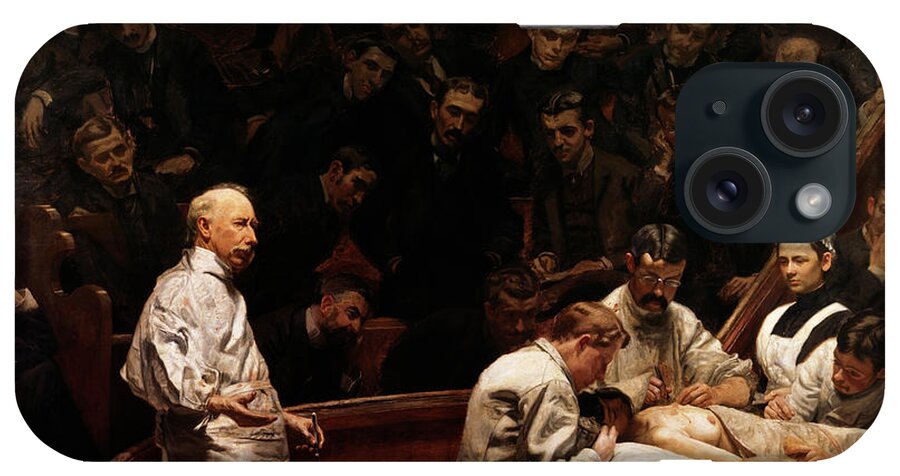 Horizontal iPhone Case featuring the painting 1890s The Agnew Clinic Painting by Vintage Images