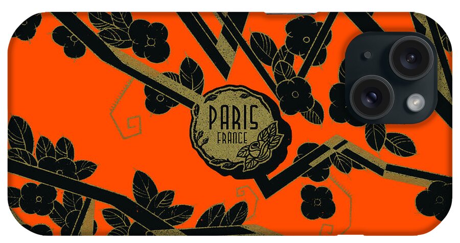 French iPhone Case featuring the painting 1925 Art Deco Paris France perfume by Historic Image