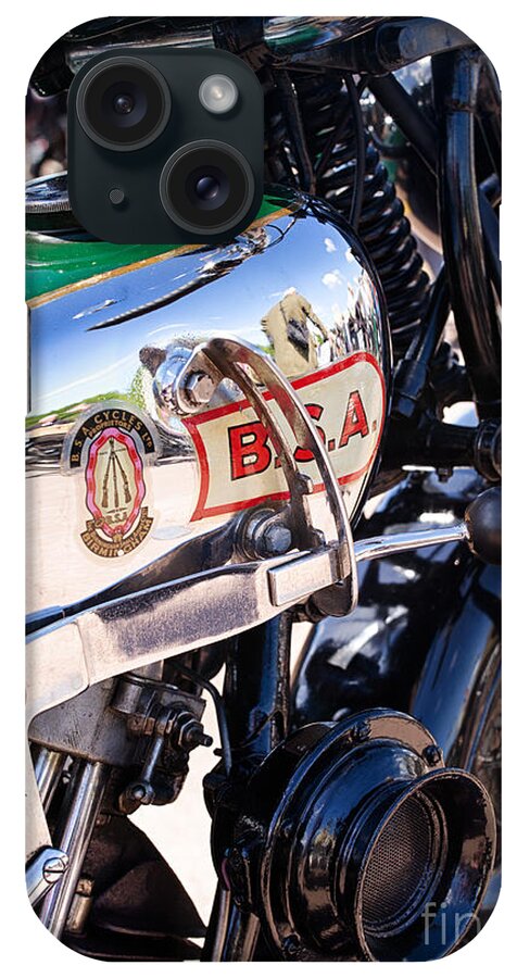 1930 iPhone Case featuring the photograph 1930 BSA 500cc Sloper by Tim Gainey
