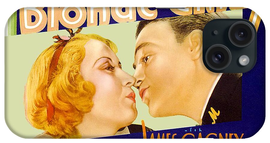1931 iPhone Case featuring the digital art 1931 - Blonde Crazy - Warner Brothers Movie Poster - James Cagney - Color by John Madison