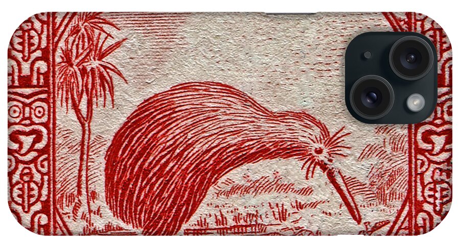 1936 iPhone Case featuring the photograph 1936 New Zealand Kiwi Stamp by Bill Owen