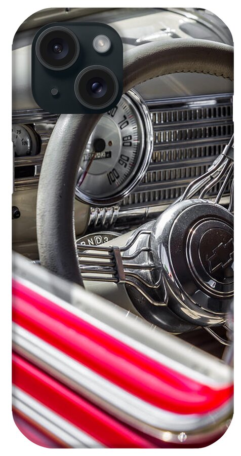 1941 iPhone Case featuring the photograph 1941 Chevrolet Steering Wheel and Dash by Ron Pate