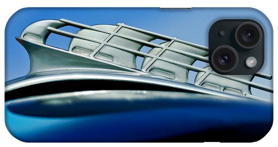 1946 Plymouth iPhone Case featuring the photograph 1946 Plymouth Hood Ornament by Jill Reger