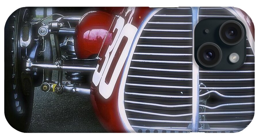 1951 iPhone Case featuring the photograph 1951 Maserati A6GCM Front Grill by John Colley