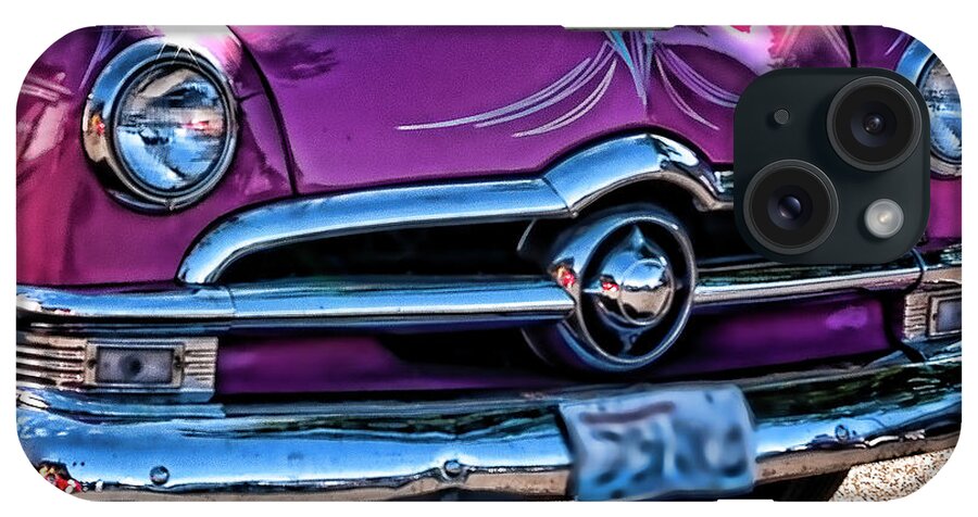 Ford iPhone Case featuring the photograph 1951 Pink Ford by Ron Roberts