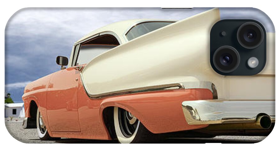 1957 Ford iPhone Case featuring the photograph 1957 Ford Fairlane Lowrider by Mike McGlothlen