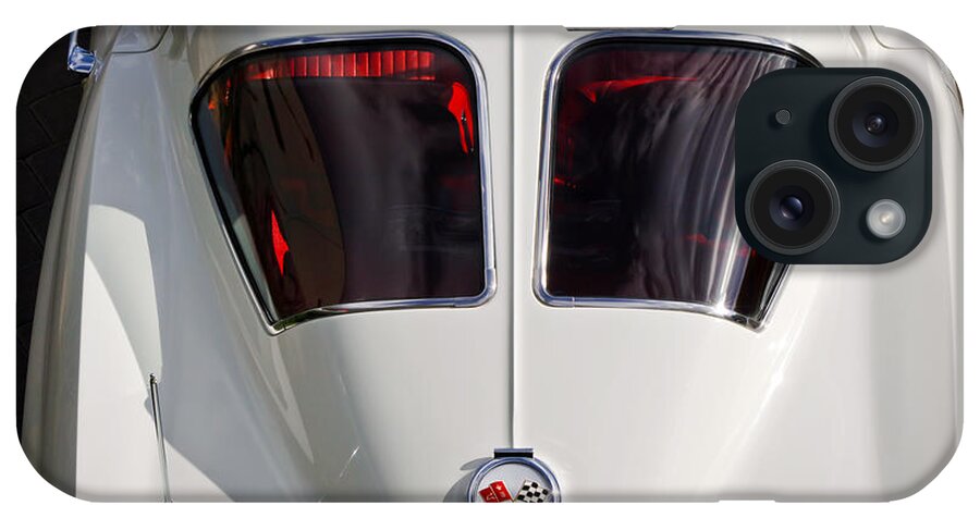 1963 Chevrolet Corvette iPhone Case featuring the photograph 1963 Chevrolet Corvette Split Window -399c by Jill Reger