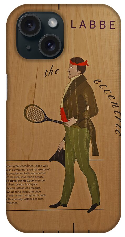 Tennis iPhone Case featuring the photograph 19th Century Tennis Player 2 by Maj Seda