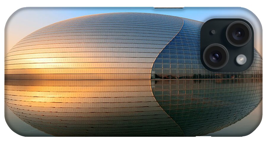 Beijing iPhone Case featuring the photograph National Centre for the Performing Arts #2 by Songquan Deng