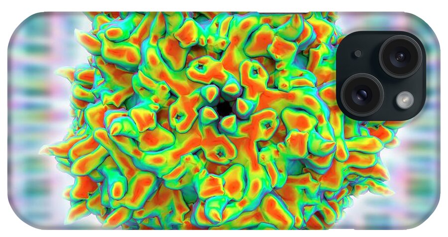 3d iPhone Case featuring the photograph Adeno-associated Virus #2 by Alfred Pasieka