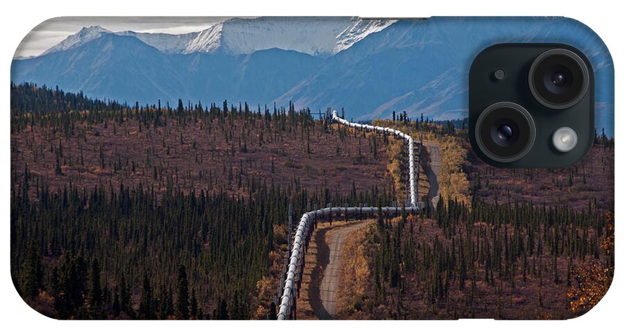 Nature iPhone Case featuring the photograph Alaska Oil Pipeline #2 by Mark Newman