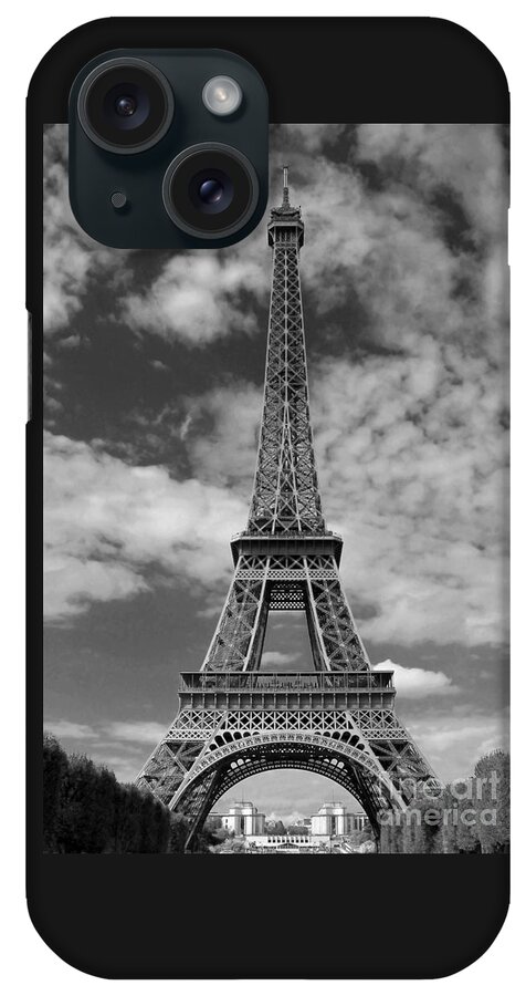 Paris iPhone Case featuring the photograph Architectural Standout bw by Ann Horn