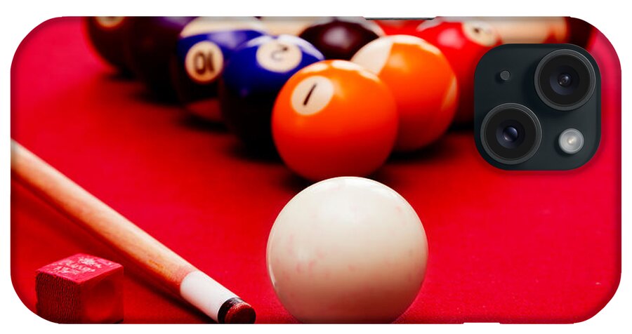 Pool iPhone Case featuring the photograph Billards pool game #2 by Michal Bednarek