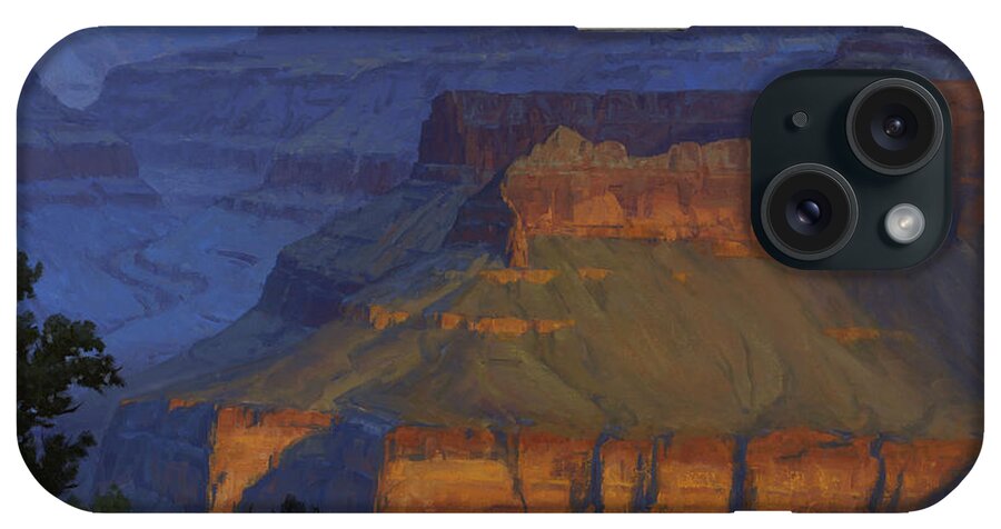 Grand Canyon iPhone Case featuring the painting Blue Morning by Cody DeLong
