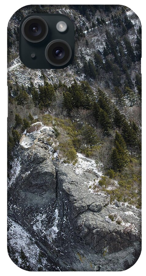 North Carolina iPhone Case featuring the photograph Blue Ridge Parkway - Devil's Courthouse - Aerial Photo #2 by David Oppenheimer