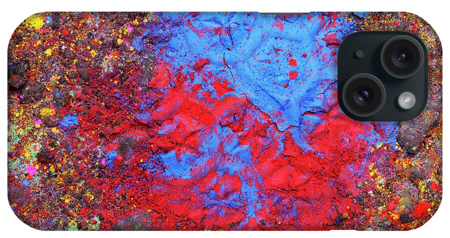 Copenhagen iPhone Case featuring the photograph Colored Powder On The Ground #2 by Henrik Sorensen
