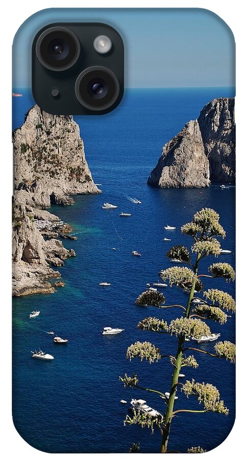 Capri iPhone Case featuring the photograph Faraglioni in Capri #1 by Dany Lison