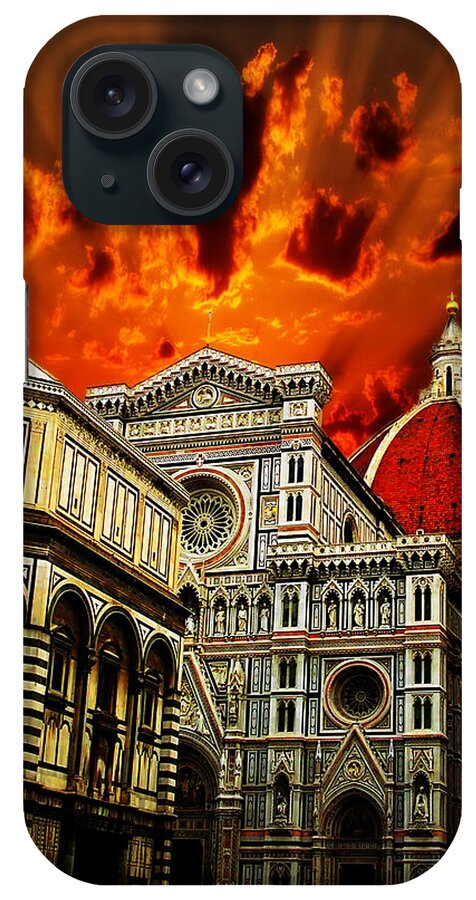 Ze Di iPhone Case featuring the photograph Firenze La cattedrale di Santa Maria del Fiore - Florence The Cathedral of Santa Maria del Fiore by - Zedi -