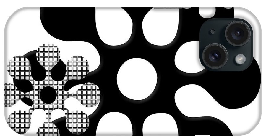 Black And White iPhone Case featuring the photograph Flower Power #2 by Bonnie Bruno