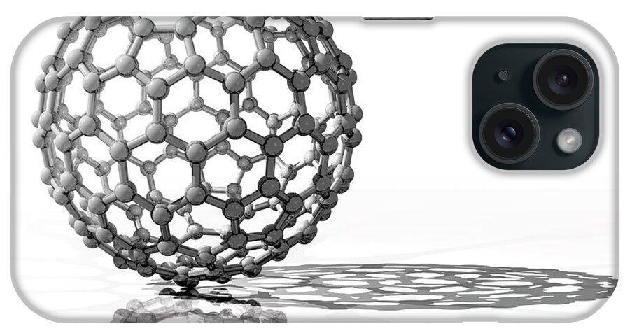 C180 iPhone Case featuring the photograph Fullerene Molecule by Laguna Design