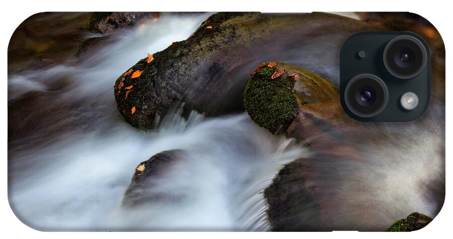 Autumn Foliage iPhone Case featuring the photograph Glistening Rocks #2 by Deborah Scannell