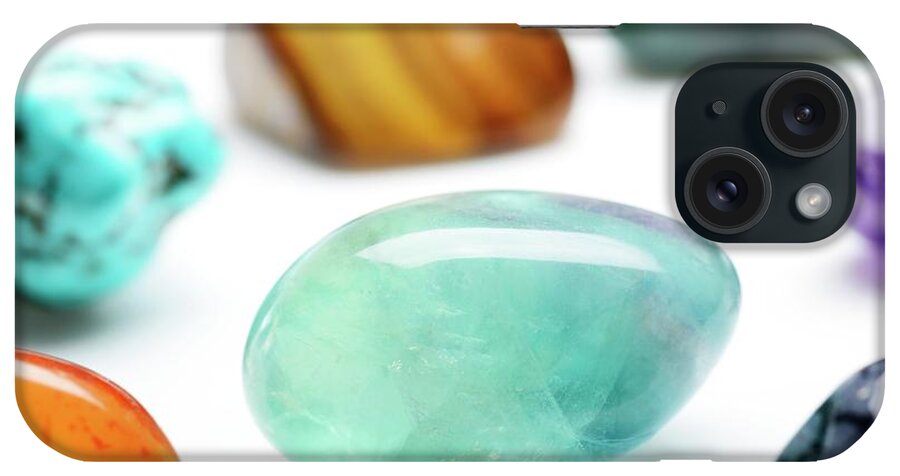 Crystal iPhone Case featuring the photograph Healing Gemstones #2 by Cordelia Molloy
