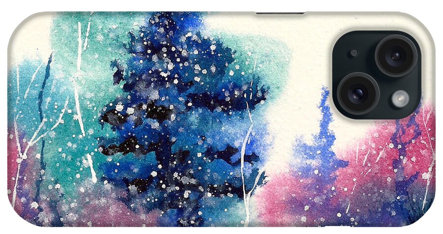 Solstice iPhone Case featuring the painting Holiday Card 5 #2 by Nelson Ruger