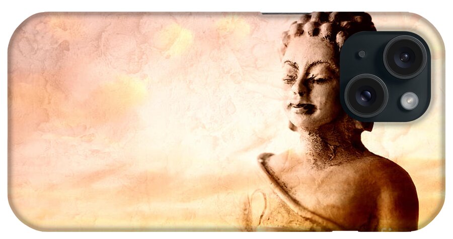 Buddha iPhone Case featuring the photograph Meditating Buddha #2 by Charline Xia