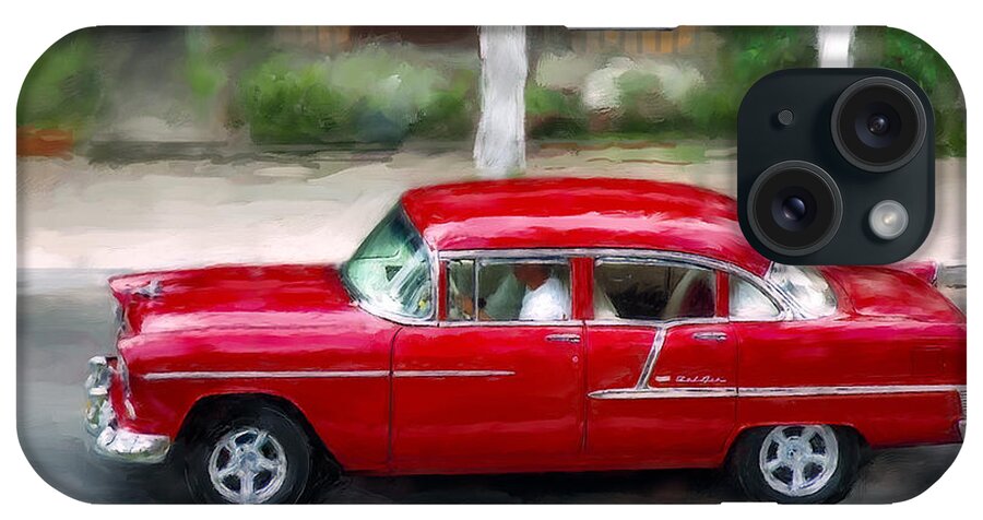 Cuba iPhone Case featuring the photograph Red Bel Air by Juan Carlos Ferro Duque