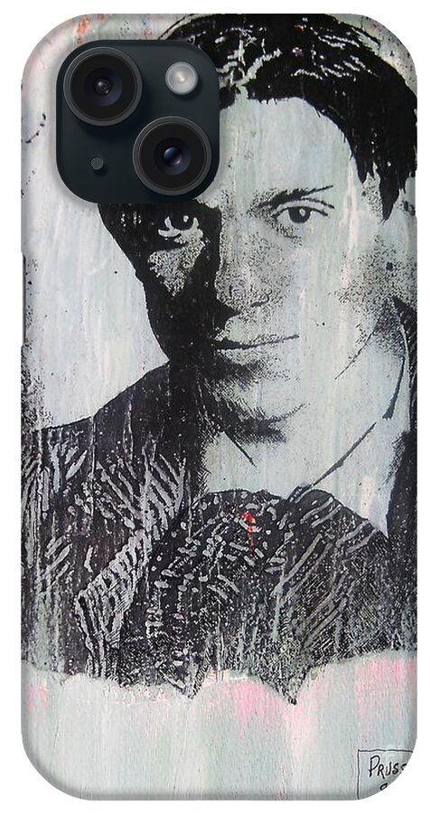 Original iPhone Case featuring the painting Pablo by Thea Recuerdo