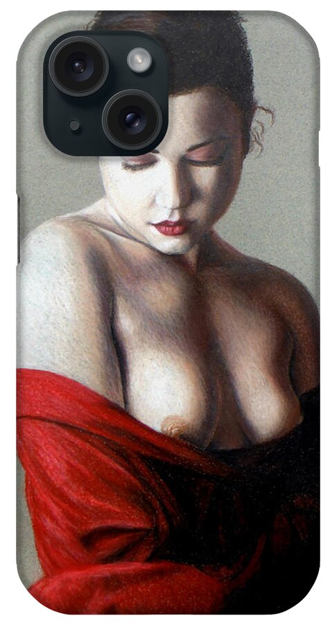 Nude iPhone Case featuring the painting Rebecca by Joseph Ogle