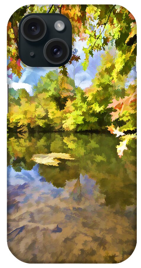 Autumn iPhone Case featuring the photograph Reflections on the Canal II #2 by David Letts