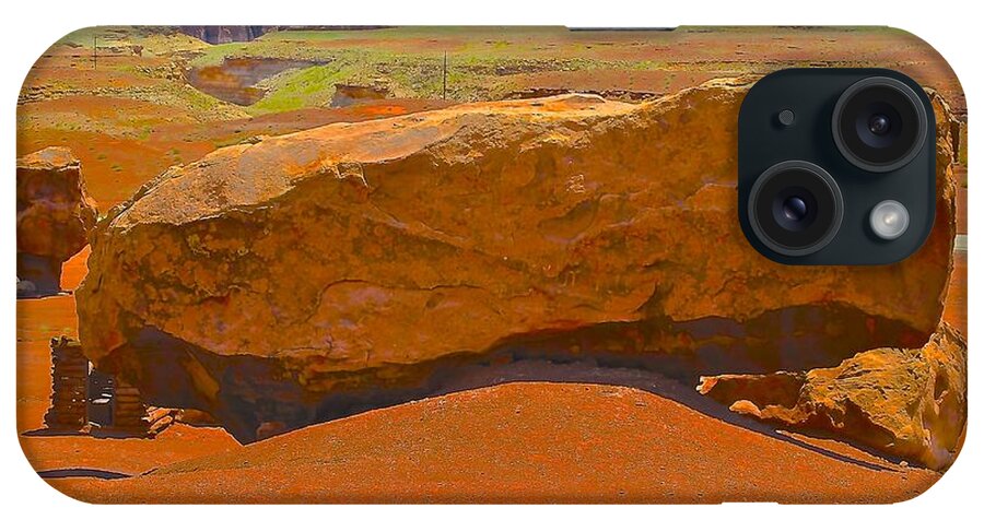 Rock iPhone Case featuring the photograph Rock Orange #2 by Jim Hogg