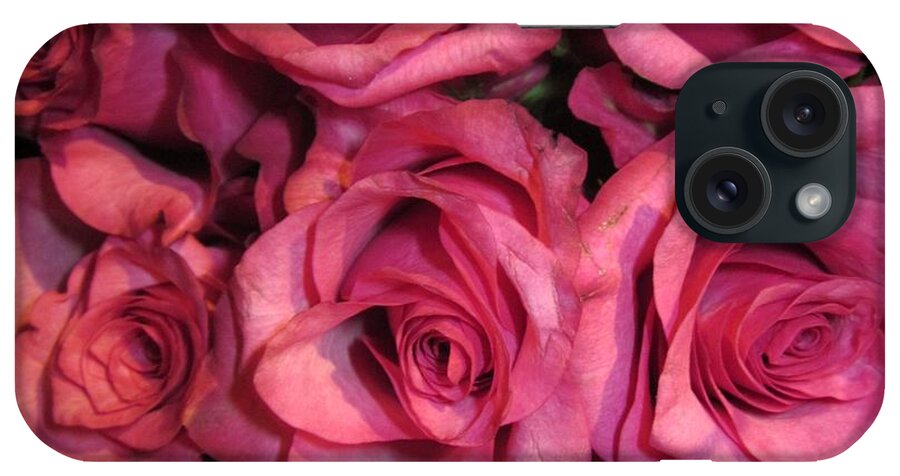 Flowers iPhone Case featuring the photograph Rosebouquet in Pink #2 by Rosita Larsson