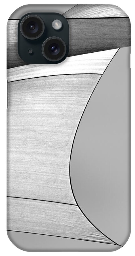 Abstract Sailcloth Canvas Black And White Nautical Sailboat Sailboats Boat Boats Design Sailing Bob Orsillo Corporate Decor Decorative Boating Modern Industrial Mancave Art Fine Art Decor Decorative Home Office Gallery Frame Shop Collect Collectible Loft Inspirational Motivation Motivational Zen Meditation Meditate Metaphysical Transcendental Existential Man Cave Yacht Yachting Peaceful Serene Calming Uplifting Interior Designflowingsky Orsillo iPhone Case featuring the photograph Sailcloth Abstract Number 4 by Bob Orsillo