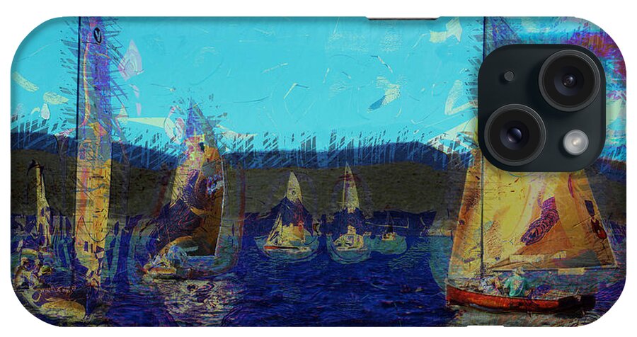 Sailing Day Regatta iPhone 15 Case featuring the photograph Sailing Day by Julie Lueders 