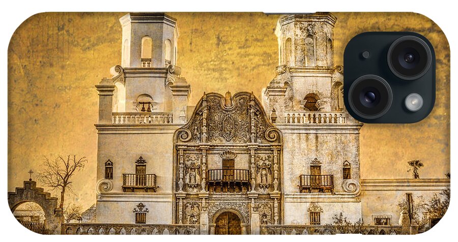 San Xavier iPhone Case featuring the photograph San Xavier del Bac #2 by Diana Powell