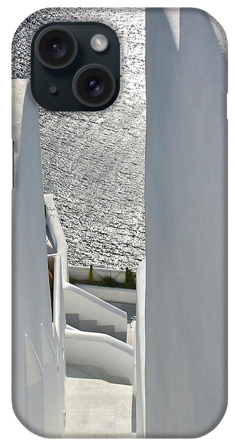 Santorini iPhone Case featuring the photograph Shades of Santorini by John Babis