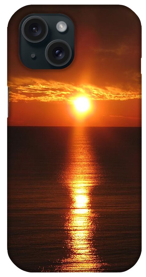 Sunset iPhone Case featuring the photograph Sky On Fire by Christiane Schulze Art And Photography