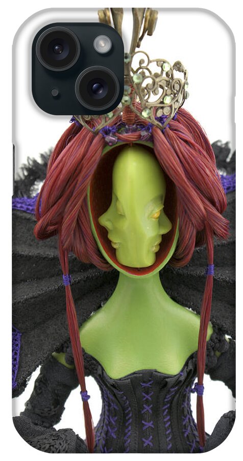 Spellweaver iPhone Case featuring the sculpture Spellweaver #3 by Judy Henninger