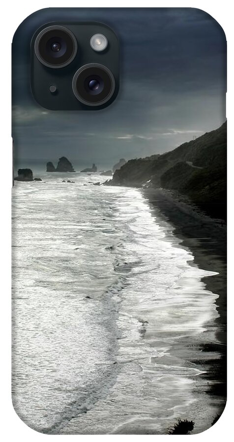 New Zealand iPhone Case featuring the photograph Stormy Coast New Zealand #2 by Amanda Stadther
