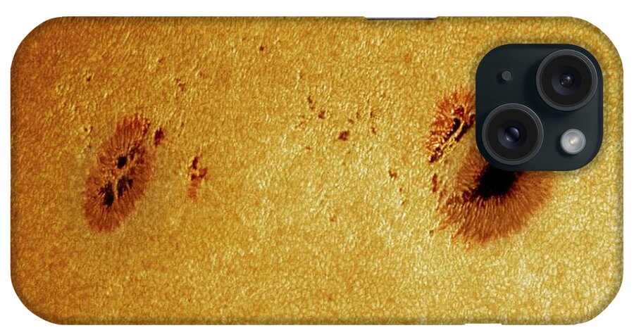 Ar 1793 iPhone Case featuring the photograph Sunspots #2 by Damian Peach
