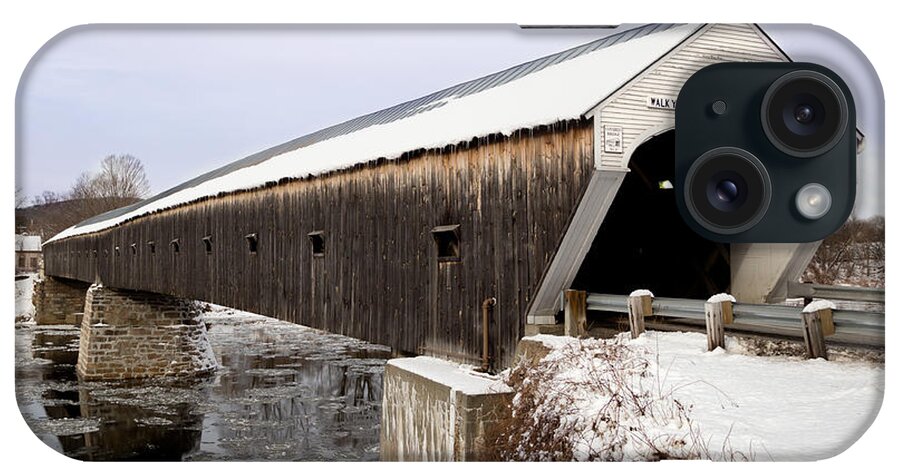 New Hampshire iPhone Case featuring the photograph The Covered Bridge #2 by Courtney Webster